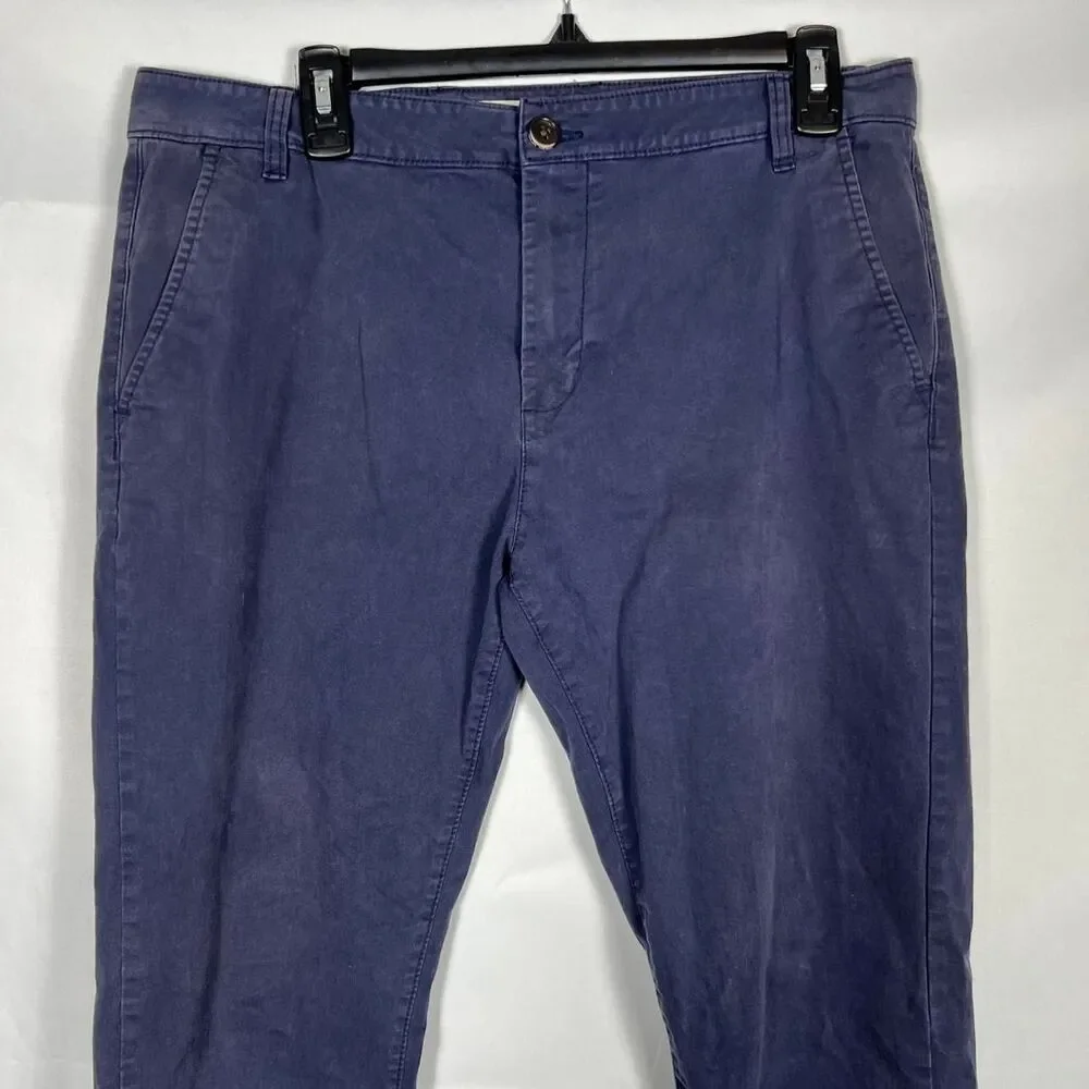 Tailor Vintage "Connecticut Originals" Slim Fit Chinos -‎ Navy Blue 34x32 Men's - Picture 2 of 6
